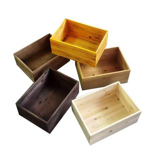 实木箱复木箱饰木超装市古堆头33木箱定制陈列盒收纳框箱水果展