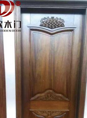南非胡桃原门别墅套木门卧室装门OQM纯实木木门简木约家用包边仿