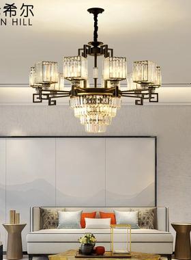 轻现奢新中式吊灯客厅创水晶后46410代简约大气意个性卧室厅20餐2