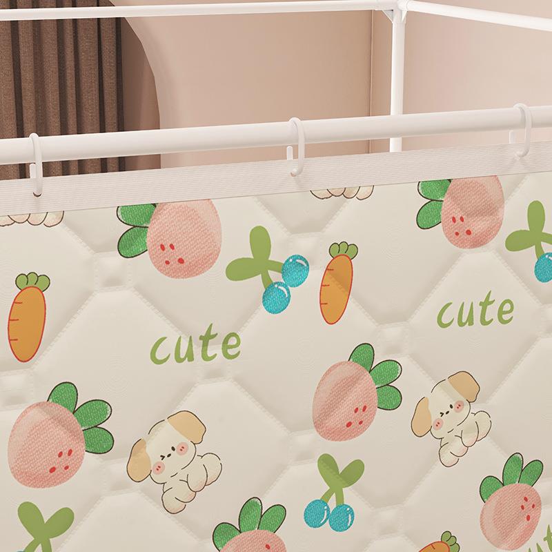 2202500WZ05蚊新款保暖防摔蚊帐直销冬季拉链式磨2毛夹棉床帘强遮