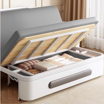 沙发床折叠两用台多功能床mnG7ESsH阳2小户型发025新款网沙红双人