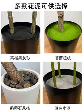 仿真橄榄树人003造假树可拆装植物盆栽室内大型绿摆植件装饰假仿