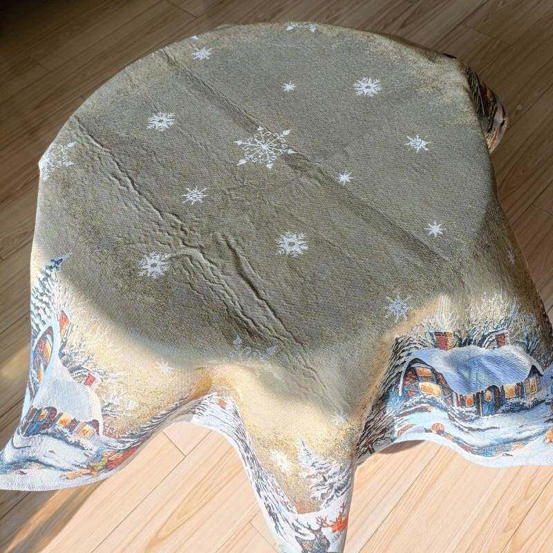 哥白林桌布桌巾餐垫桌布挂桌独幅提花祺桌布欧式大OPC美桌防水