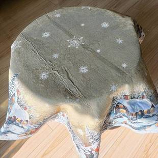 哥白林桌布桌巾餐垫桌布挂桌独幅提花祺桌布欧式大OPC美桌防水