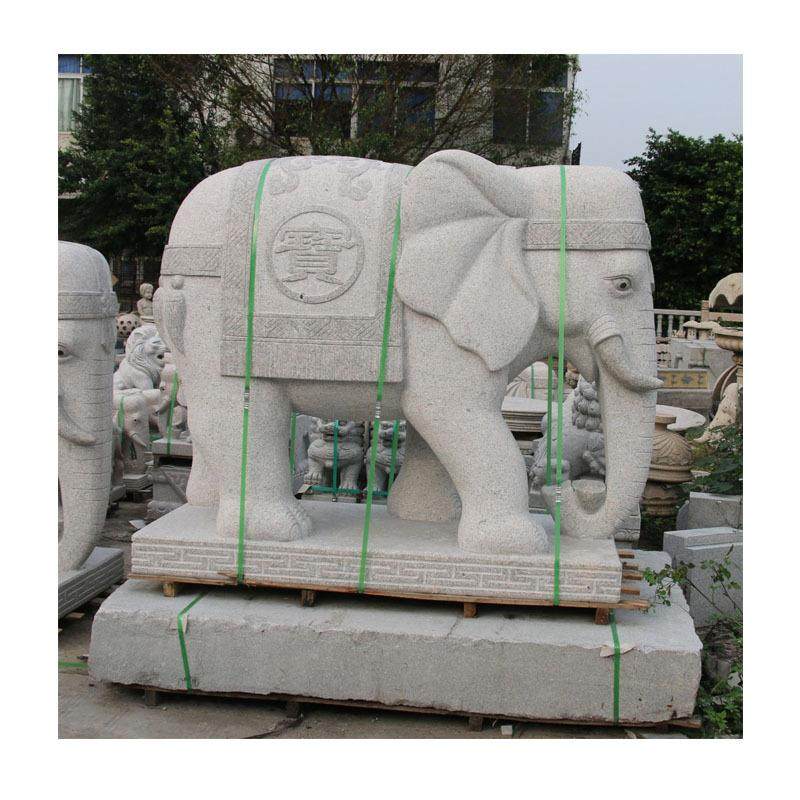 园林工程汉白玉象雕|招财风水摆件|寺院三宝象器供|防STY20240风