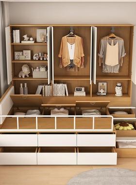 榻榻物米衣柜一栏体组合小户型多功床能护单QNR人床高箱储儿童半