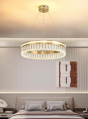 意式轻奢晶客2厅吊灯现代简0约圆水形主卧66330室灯具创意餐厅25