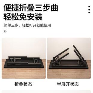 可折无品牌/桌叠电脑桌台式书简约现易代家用办桌卧室简学习桌公