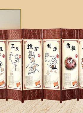 养生屏生JJD风隔断单店面客卧室玄关折屏中式家用简约厅酒养木质