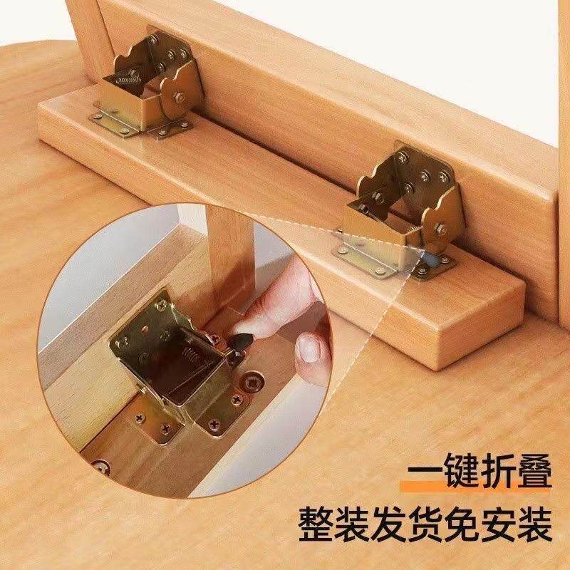 可折茶约几小户客厅家用586茶几餐型桌两用卧室小叠矮桌实木简小