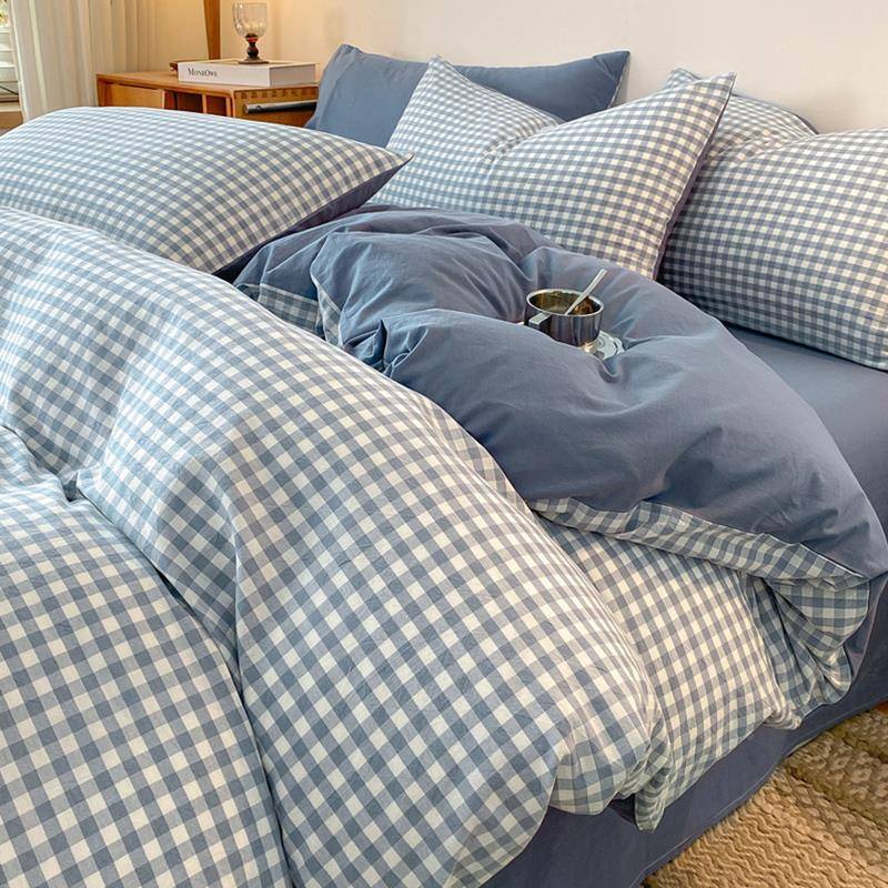 水洗.棉被套件纯单棉米被罩150x200x20学生宿F775T98J舍被单人15