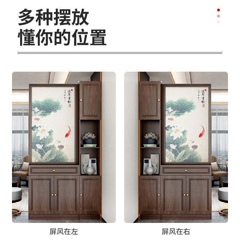 新式现代简约屏风置物架门厅玄QZH5JMJ9对柜关正大门客厅隔断柜进