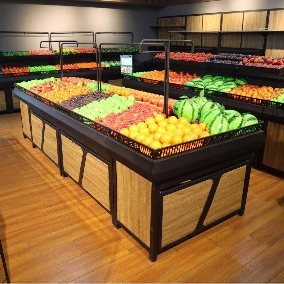 峰蔬凡市果蔬货架水果店蔬菜菜店果店货架展示架子462水果蔬架超