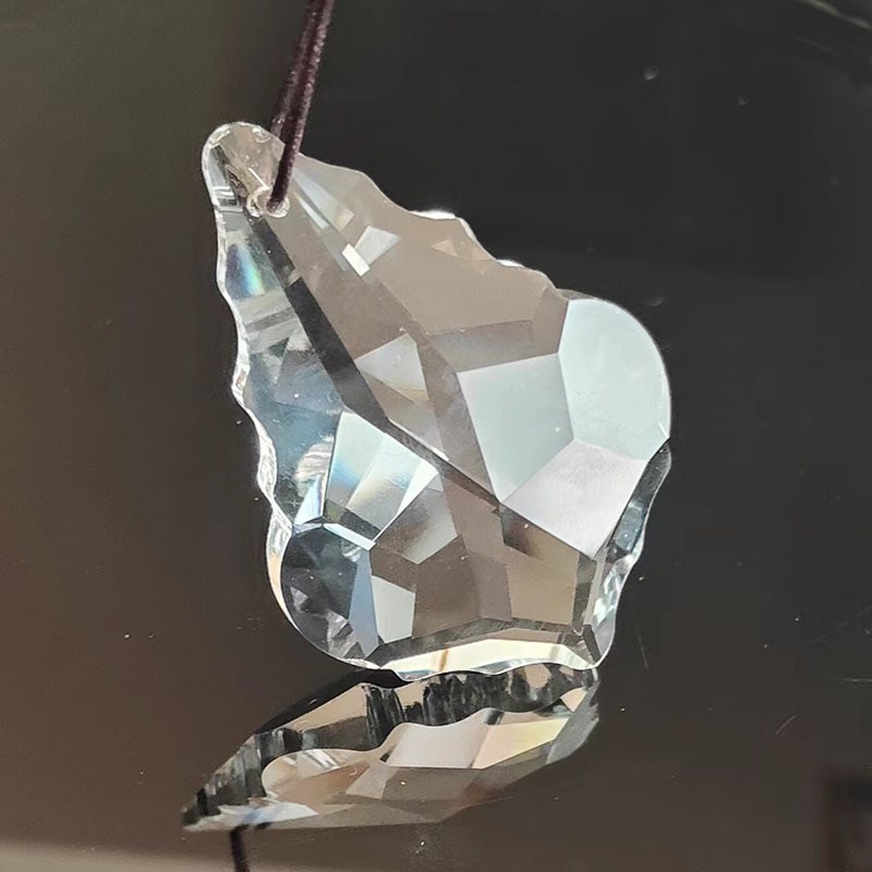 直销多款式50#双面枫叶欧式机磨灯饰水晶挂件水晶珠帘散帘散珠