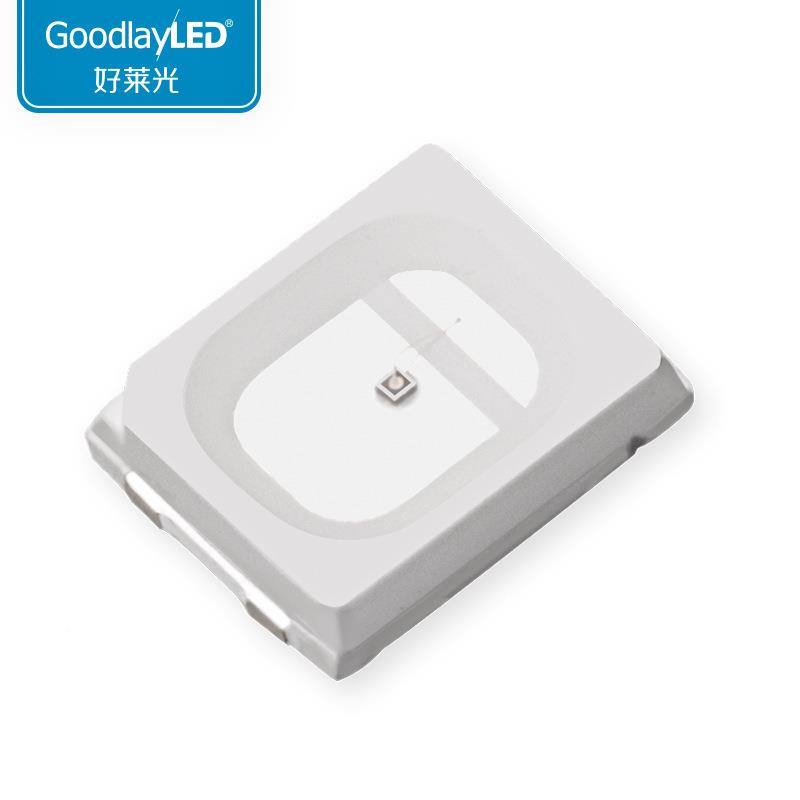 SMDL铜ED金线支架HQR365-30n7m/3片95-400nmUV紫光贴片0.2W2835灯