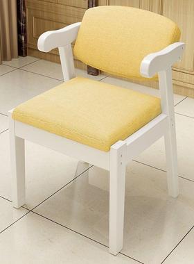 实木椅家简约书电脑椅子舒适学生学餐习椅桌椅卧室79730凳用子靠