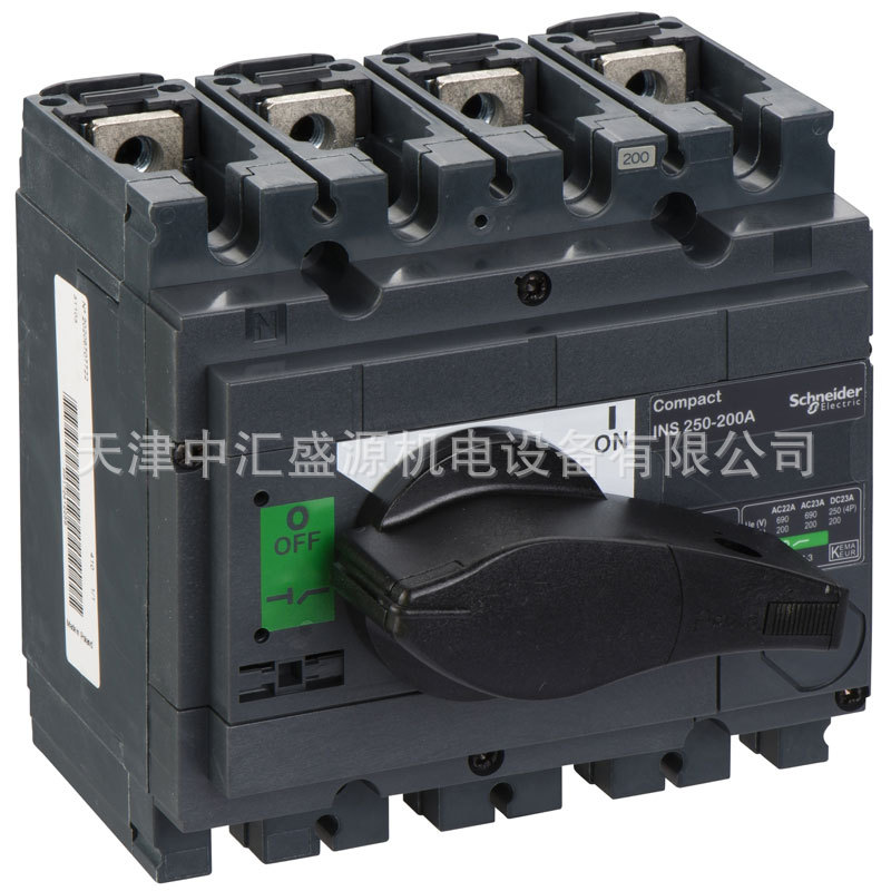 INS250 200A 4P负荷开关200A前连接直接旋转手柄 负荷开关31103