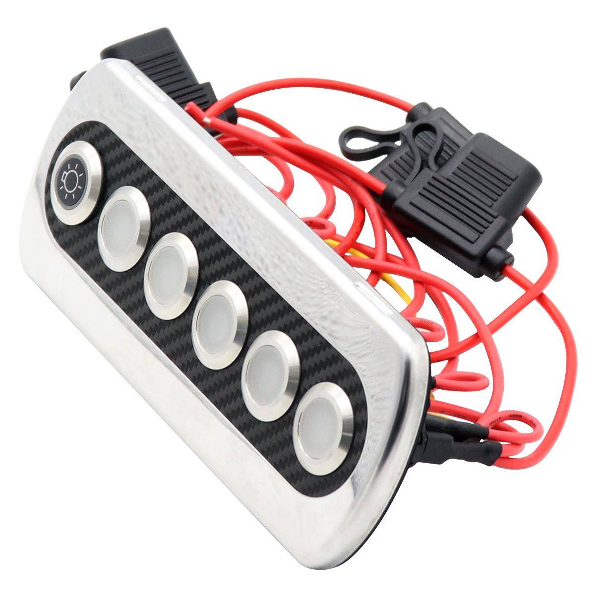 新款关艇房车改装6位游按钮面板开1AOS3100-2V20按A大电流钮IP66