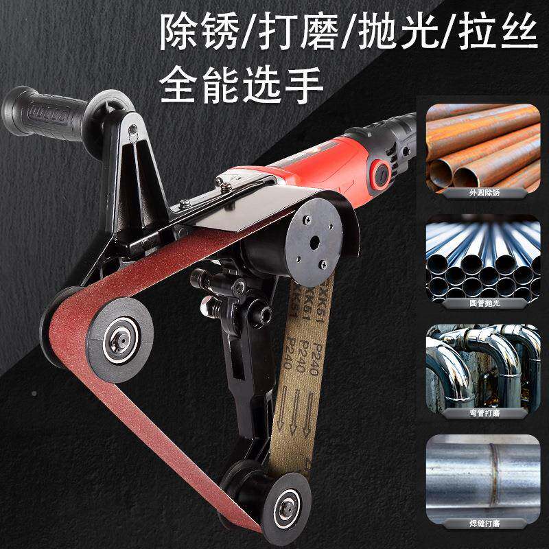 多功能圆管打磨机销不锈钢拉丝机光RLV机抛厂直除锈打磨砂家带机1