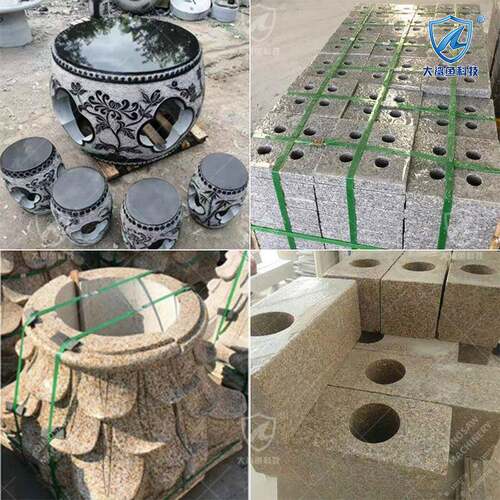 小型卵自动钻机石头孔花瓶开槽打孔设备鹅ZDZK-600石深度开孔石材