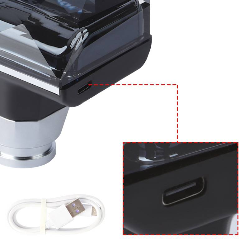 新款汽车改装自动挡按钮排挡头LED触摸发光水晶档把通用