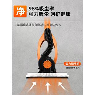 博尔AUF特长杆面打磨机博来墙壁纸机子无墙尘电动自砂吸腻磨墙砂