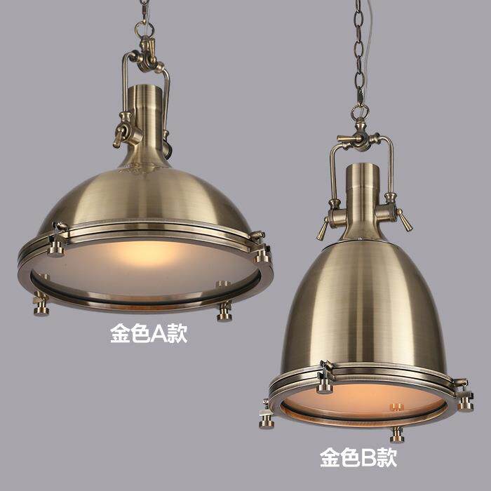 美复古铁艺吊灯餐厅网咖贾伯斯个创意性025重工业式金灯属后现代