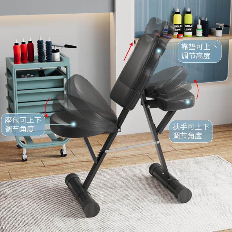 嘉多功能叠纹身椅子刺旭青纹身店椅满6691-1背椅纹椅身趴椅折工作