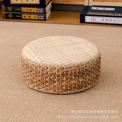 藤编矮圆墩凳凳小凳子闲草编44589家具休座椅坐凳榻榻米坐圆墩创