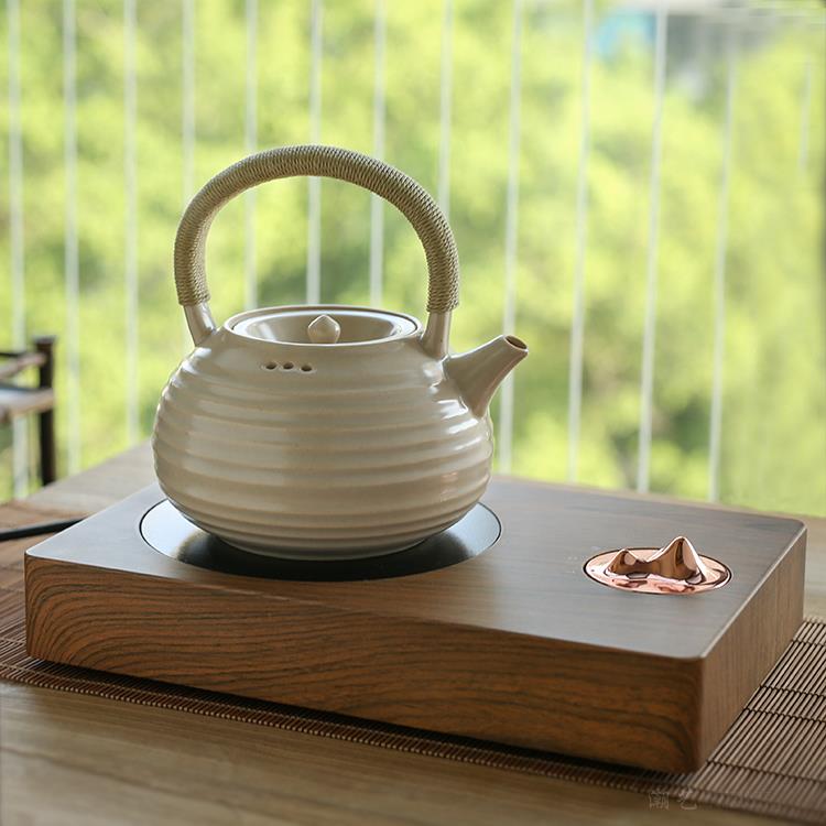 苏打釉泥白陶壶大号提梁烧水QIH泡壶电陶炉煮茶壶茶养生陶瓷茶壶