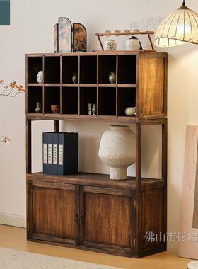 实新中11583式博古架宝阁办公室展示柜摆多件陈列书架客厅关玄置