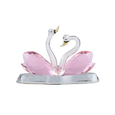 汽车摆EGN件水天鹅大晶气车镶钻可爱亮网红仪表台装漂饰品内女士