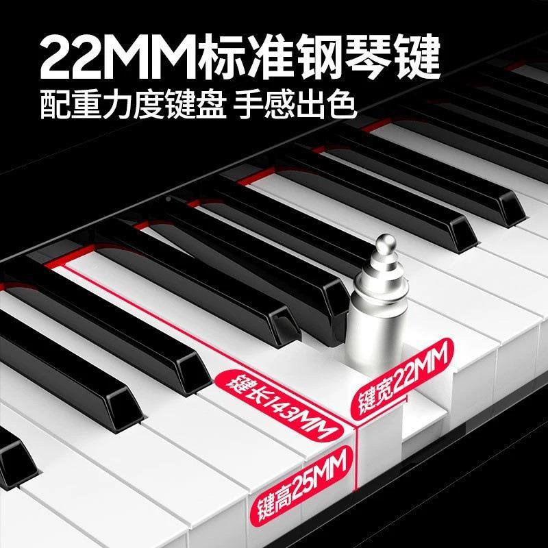 8键电子琴成人儿童门初粉学便携入式电钢琴色紫色幼师专业8用1钢