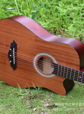 厂3家销QKB沙直比利木8寸新手民木吉谣他初学者入门练习吉它乐器