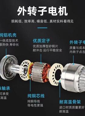空外F转子轴流风机878M40E068-C冷凝器压机冷库冷干机散热风扇38V