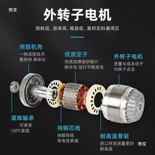 空外F转子轴流风机878M40E068-C冷凝器压机冷库冷干机散热风扇38V