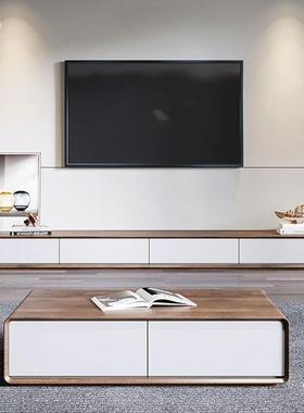 极简柜卧室电视27411地柜胡色小桃户型红客厅超窄网全实木落地整
