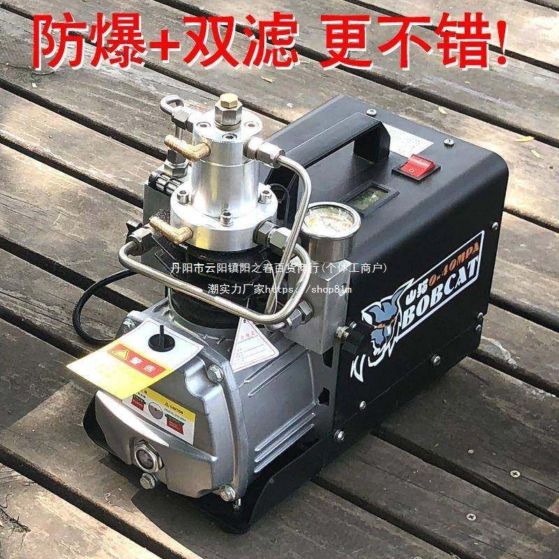 山猫无品牌/电动高压气机30打mpa高压型充气泵40mpa小水单缸冷打