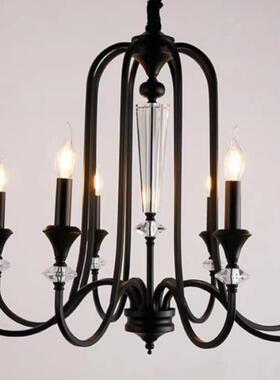 美式复古个性蜡烛卧NYF客厅吊灯轻奢田园风民宿餐厅室衣帽店间酒