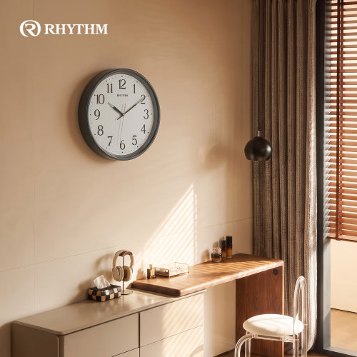 RHYTHM丽声静音夜光轻奢挂钟