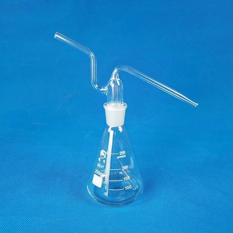 玻璃 三角洗瓶 洗气瓶 锥形洗瓶50ml100ml150ml250ml500ml1000ml