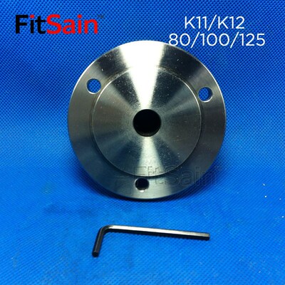 FitSain-三爪四爪125自定心卡盘法兰盘卡盘杆K11/K12-125连接杆