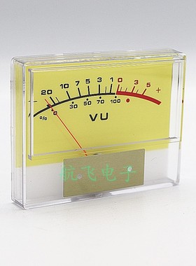 方型表头 指针式 直流电流表表头 仪表 H-7438 黄底 DC-500VU