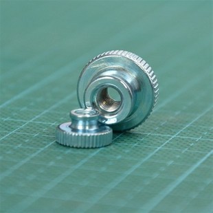 滚花高头 大头螺母 镜面装 镀锌 饰 镀镍 手拧台阶 双层螺帽