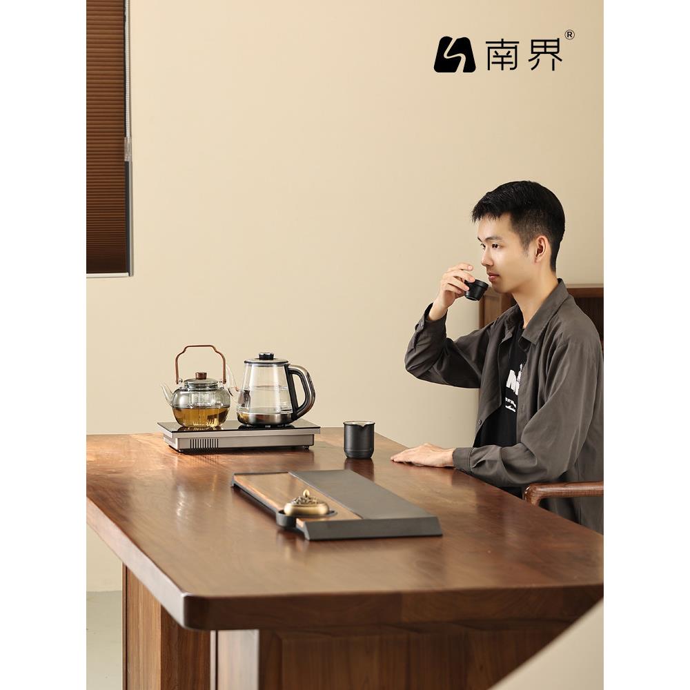 南界全自动底部上水烧水壶茶台嵌入式一体电磁炉泡茶专用煮茶器