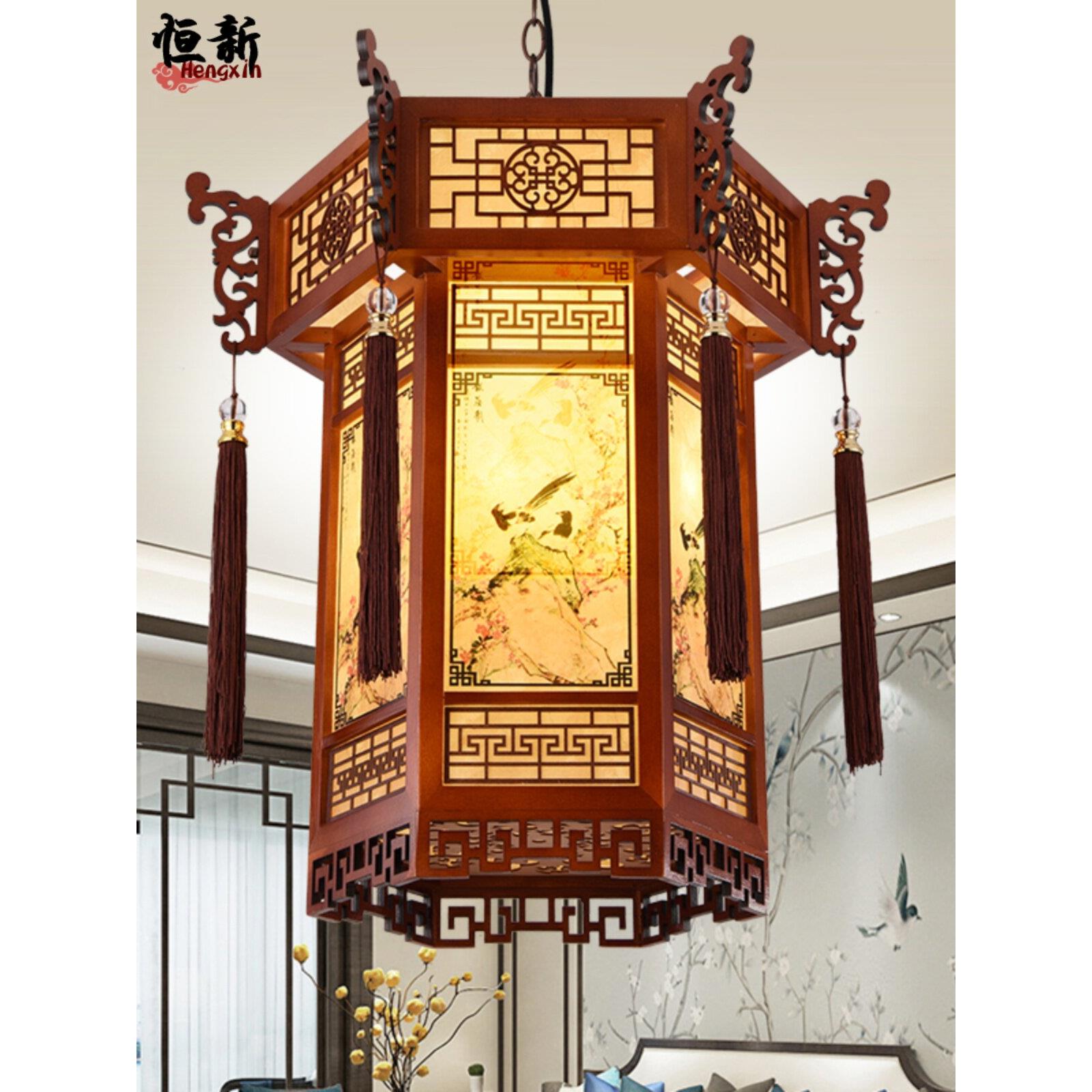 采购产品中国实木古色古香宫灯,寺庙宫廊亭宫灯,古风厅堂,古建