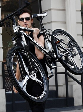 崔克蝴蝶山地自行车款变速越野青少年单车24寸26赛车式女初中