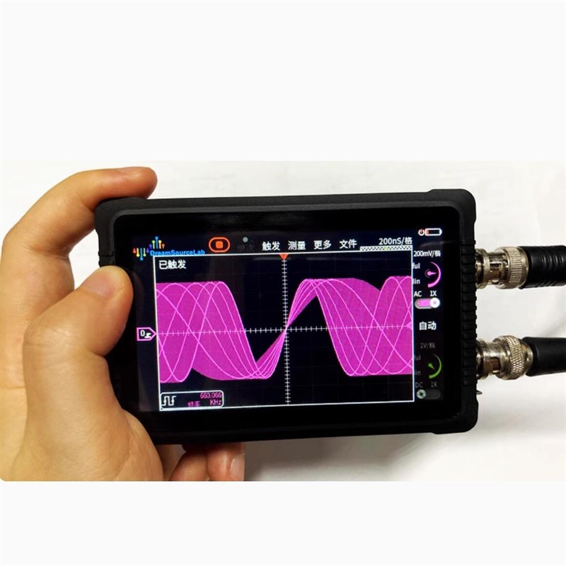 DS4T02 璞石超便携触屏示波器 手持ini双通道G率 DS4T252