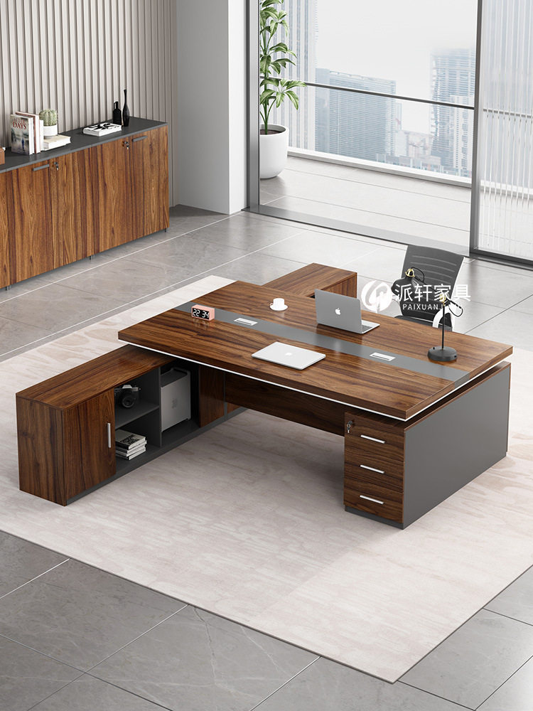 办公桌双人位面对面经理室现代老板桌椅组合两人一体财务电脑桌子
