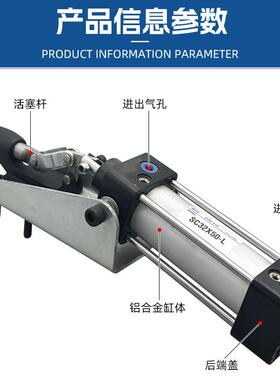 气快速动夹气缸式夹钳气压夹紧自动化夹具DDQ快器速夹头HSCHGH305